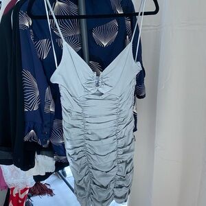 Zara short gray dress size small. Never been used. With tags.